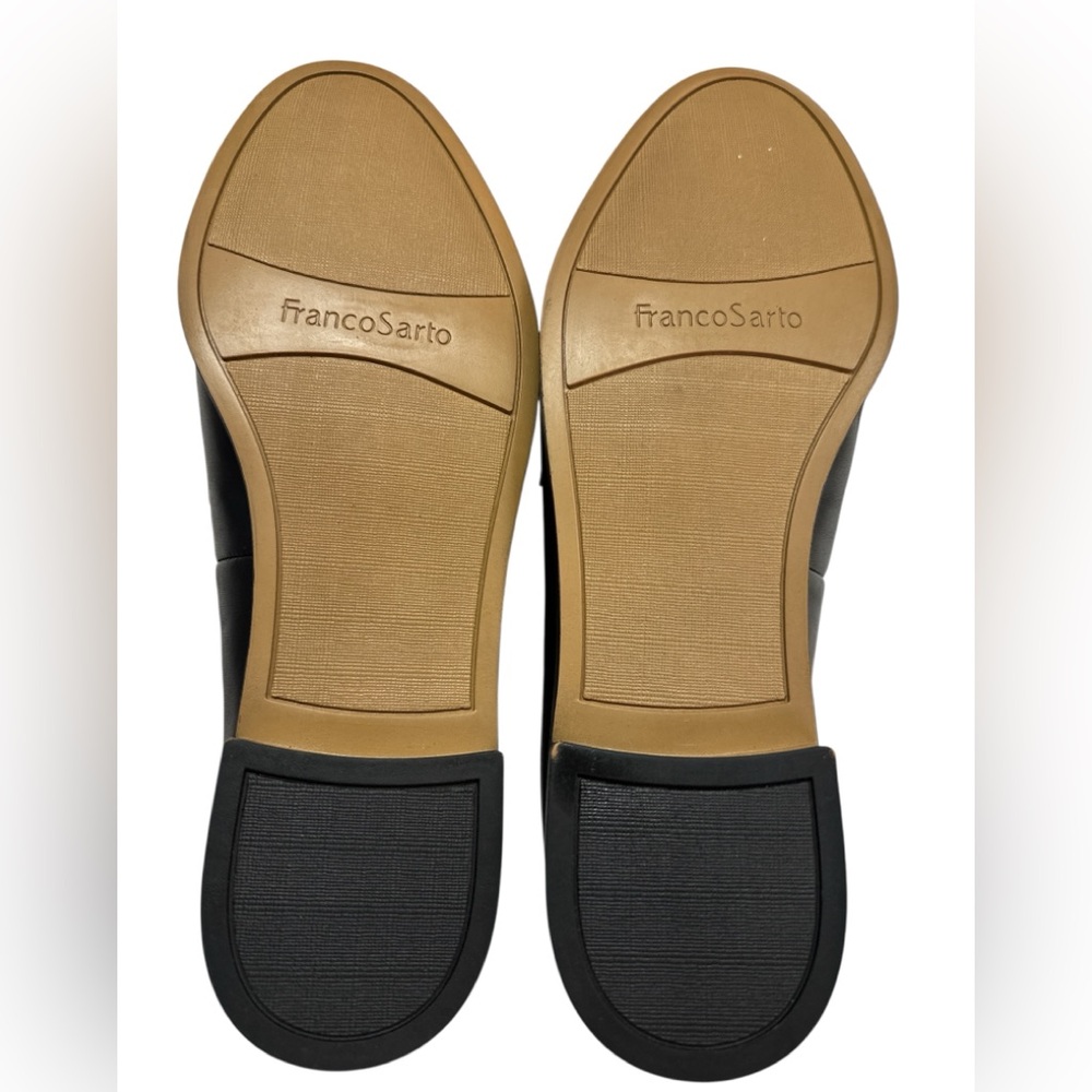 Franco Sarto L-Hudley Black Leather Slip-on Loafers NWOT 8.5M - Picture 6 of 8